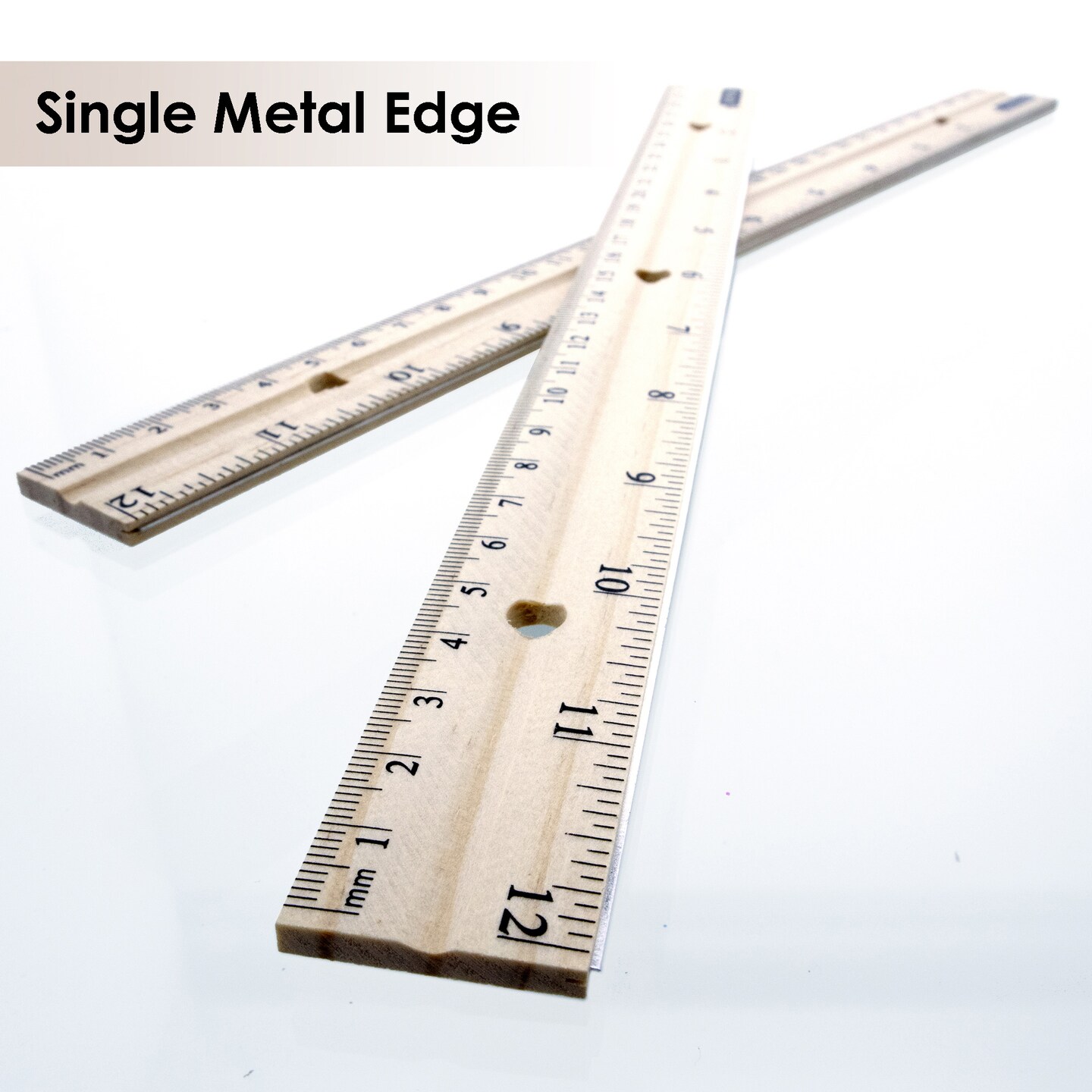 BAZIC Wooden Ruler 12&#x22; (30cm)