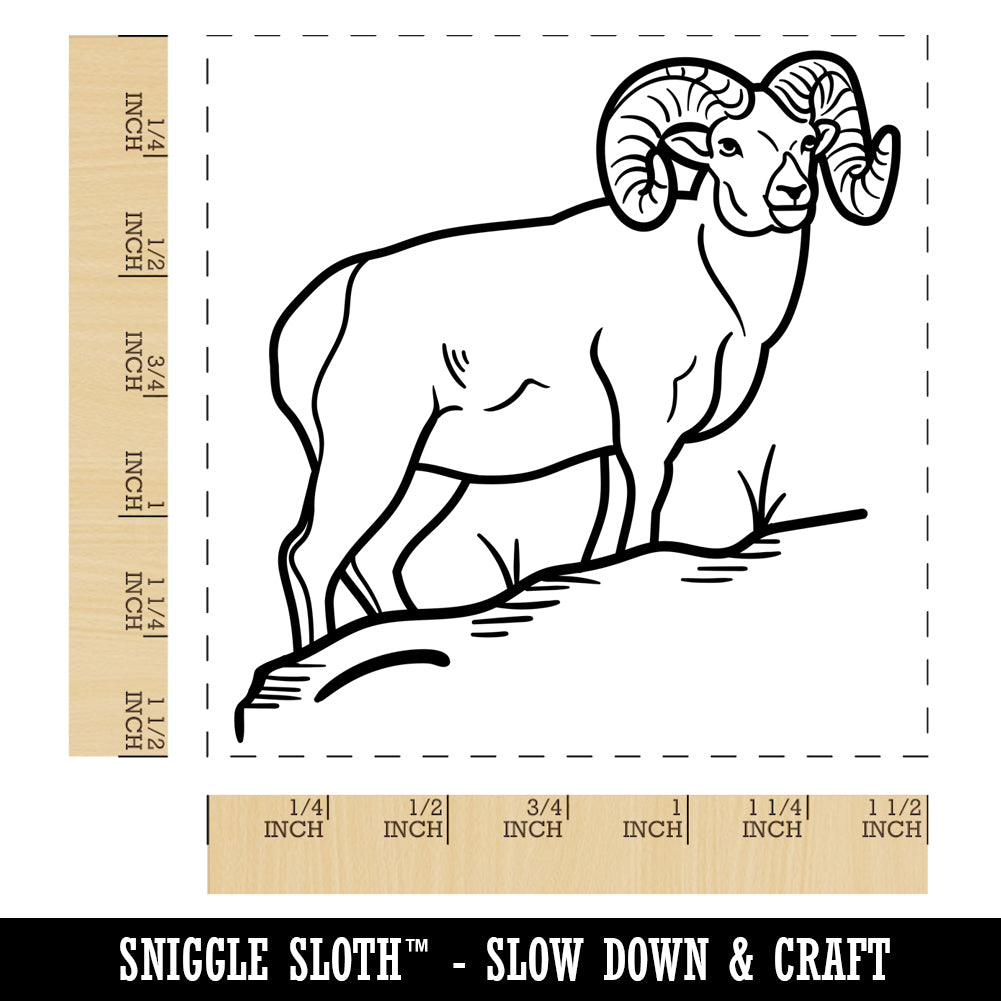 Bighorn Sheep Ram Self-Inking Rubber Stamp Ink Stamper | Michaels