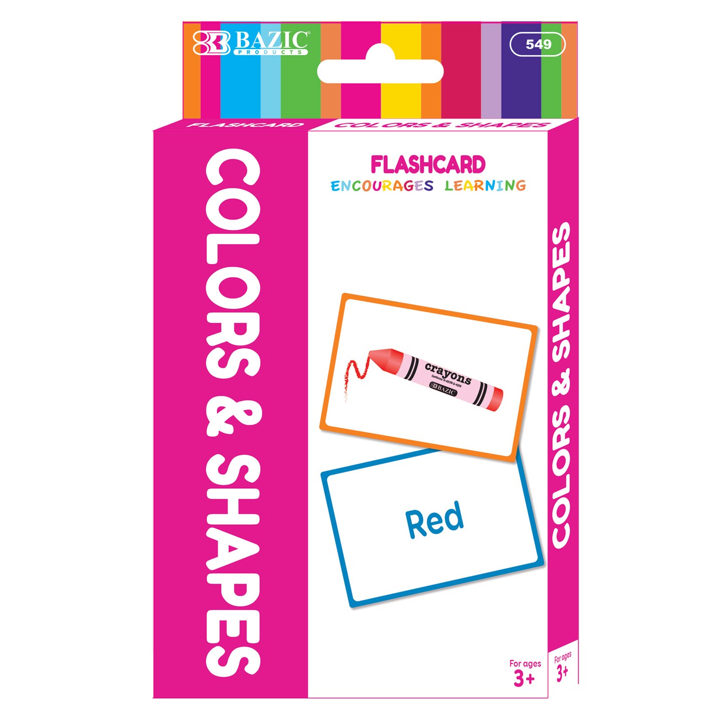 BAZIC Flash Cards Colors Preschool (36/Pack)
