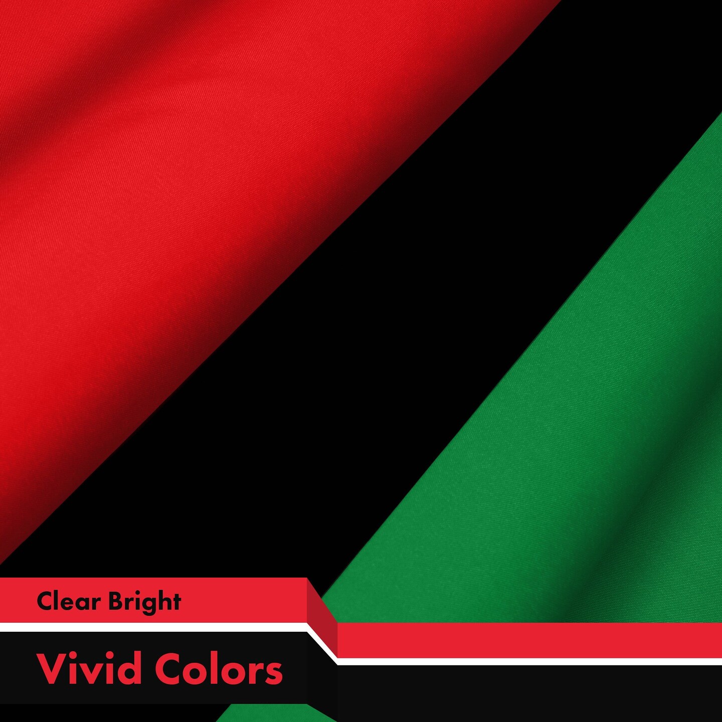 G128 Pan African Flag | 3x5 Ft | LiteWeave Pro Series Printed 150D Polyester | Freedom and Black Civil Rights Flag, Indoor/Outdoor, Vibrant Colors, Brass Grommets