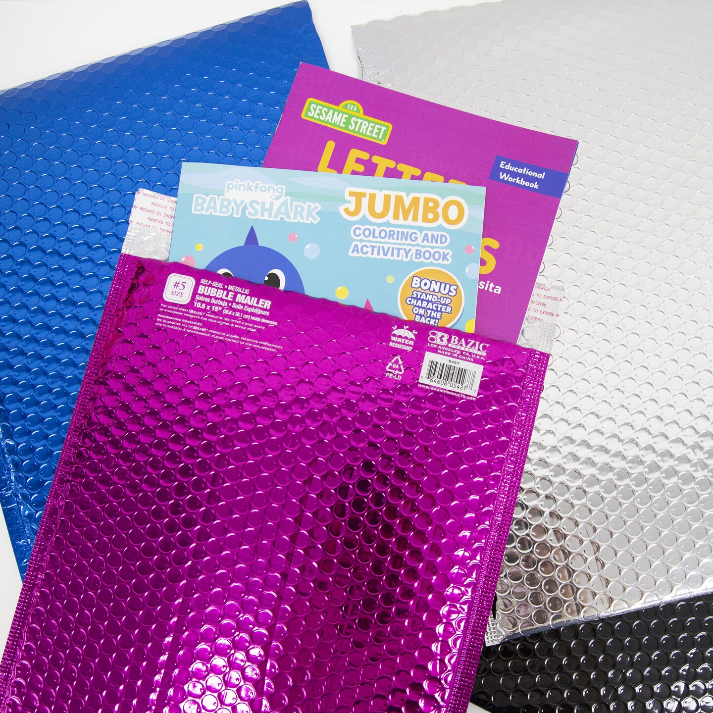 BAZIC Metallic Bubble Mailer (#5) 10.5&#x22; x 15&#x22;