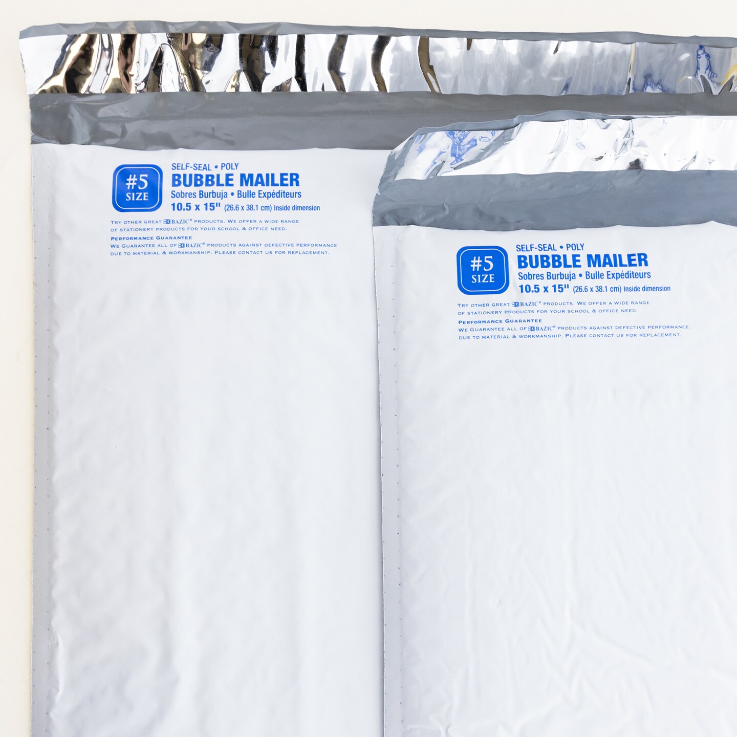 BAZIC Poly Bubble Mailer (#5)10.5&#x22; x 15&#x22; (2/Pack)