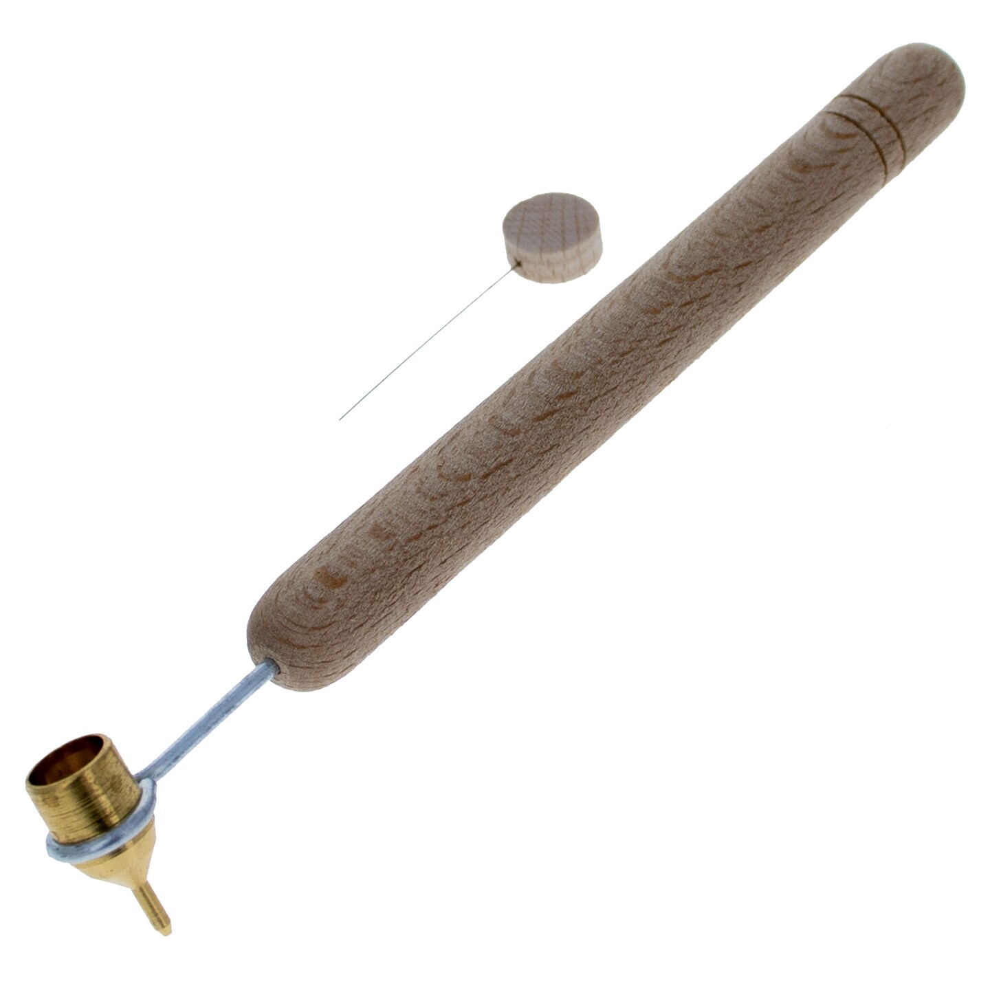 0.2 mm Extra Fine Brass Tip Wooden Handle Kistka (Hot Wax Pen)