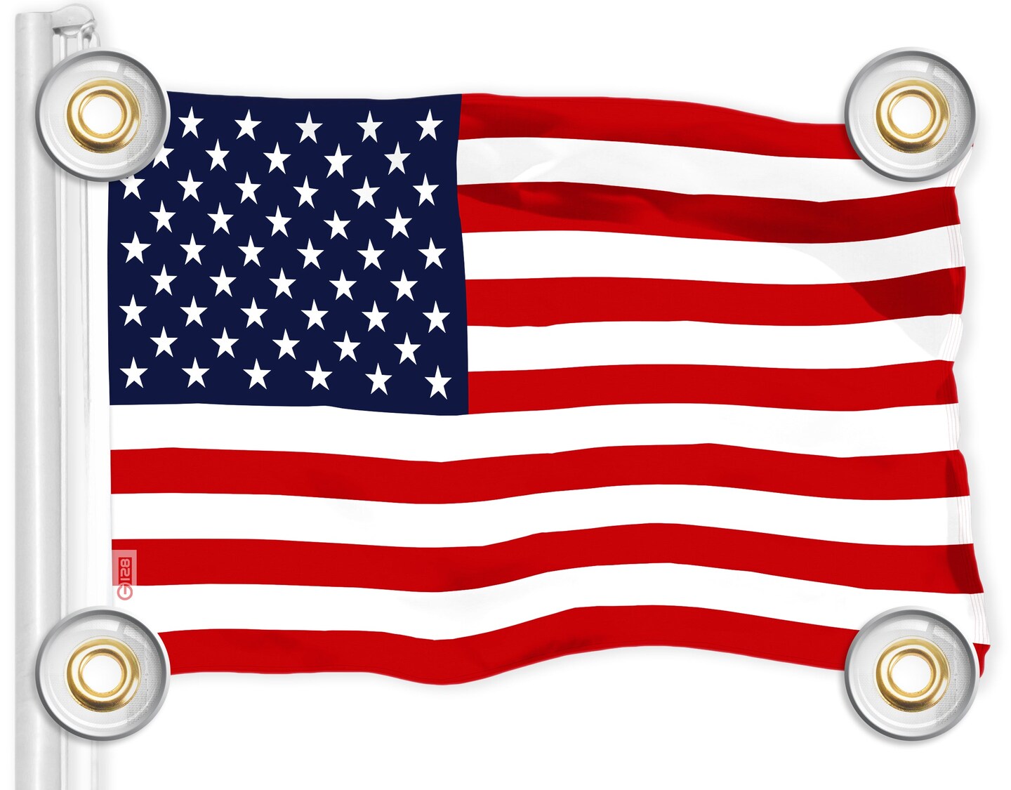 G128 Combo Pack: American USA Flag 3x5 Ft &#x26; Gadsden Don&#x27;t Tread On Me Flag 3x5 Ft | Both LiteWeave Pro Series Printed 150D Polyester, 4 Corner Brass Grommets, Perfect For Balcony
