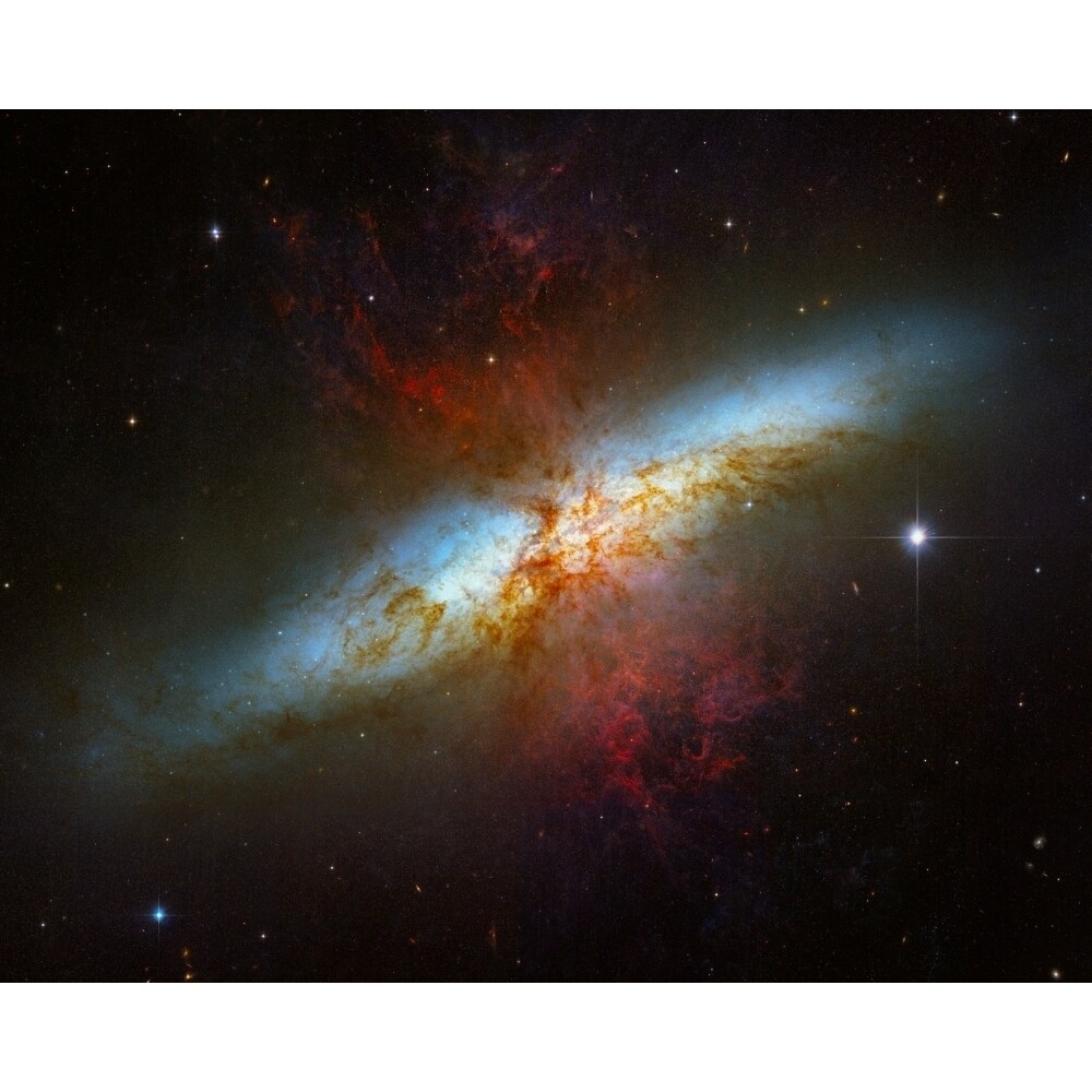 Starburst Galaxy M82 Poster Print