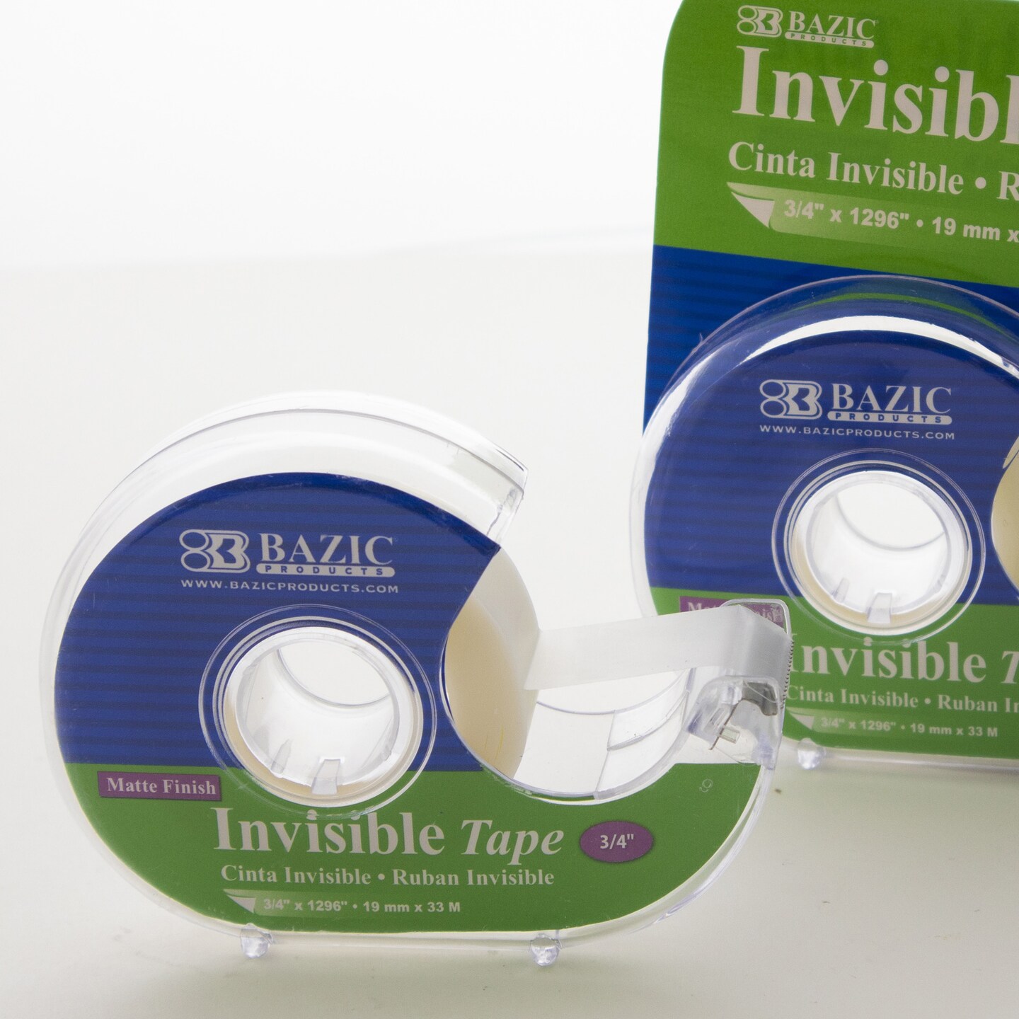 BAZIC Invisible Tape w/ Dispenser 3/4&#x22; x 1296&#x22;
