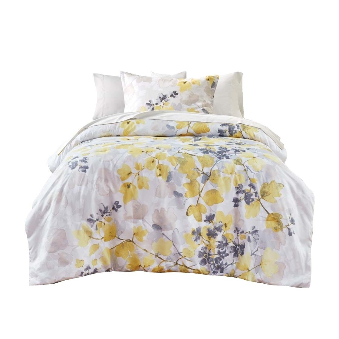 Gracie Mills Houston Modern Floral Comforter Set With Bed Sheets - Grace-14304