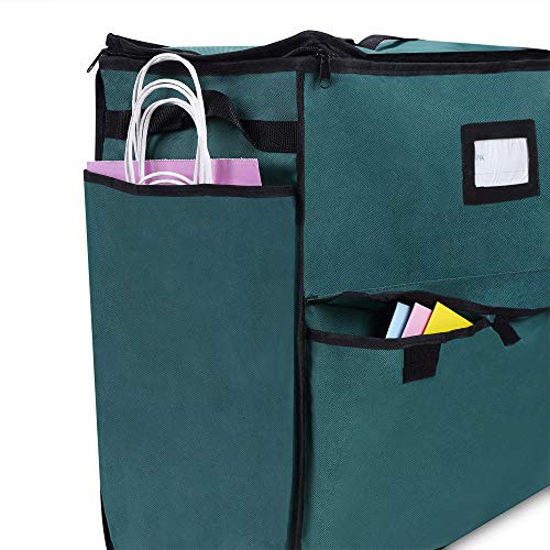 ProPik Unique Holiday Storage Organizer for Gift Bag and Wrapping Accessories (Green)