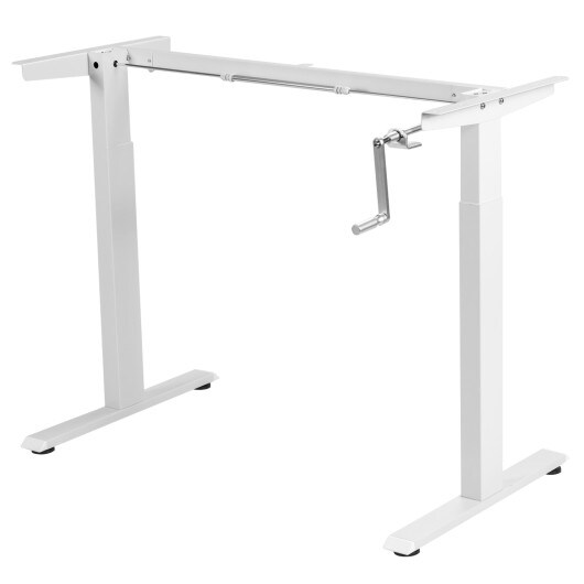 Manual Hand Crank Standing Desk Frame Sit to Stand Adjustable Base