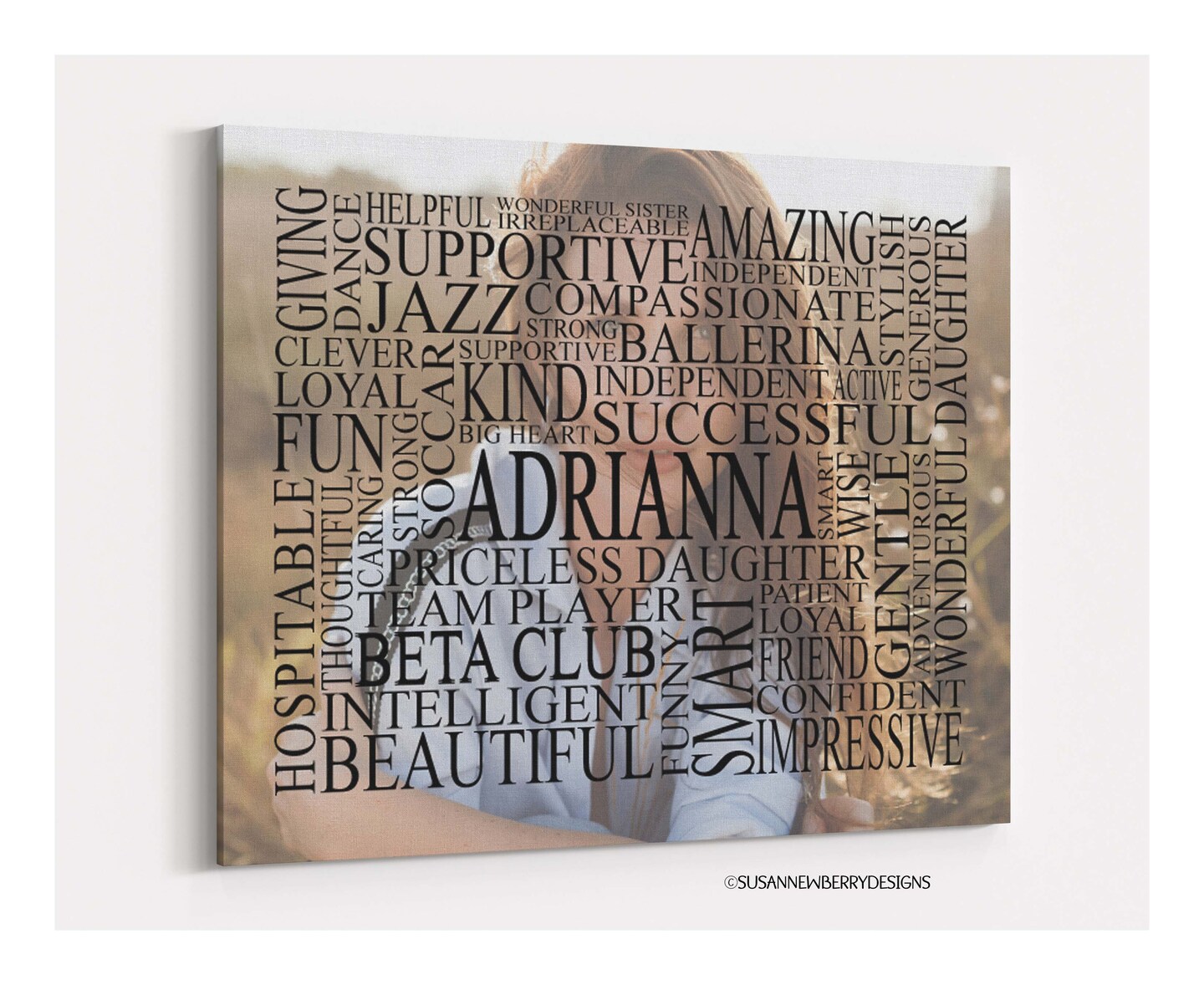 Custom Word Cloud Canvas with Picture II | MakerPlace by Michaels