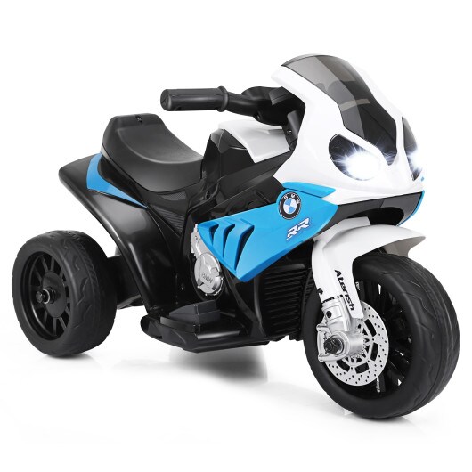 6V Kids 3 Wheels Riding Electric Motorcycle with Music and Headlights Perfect for Birthday or Christmas