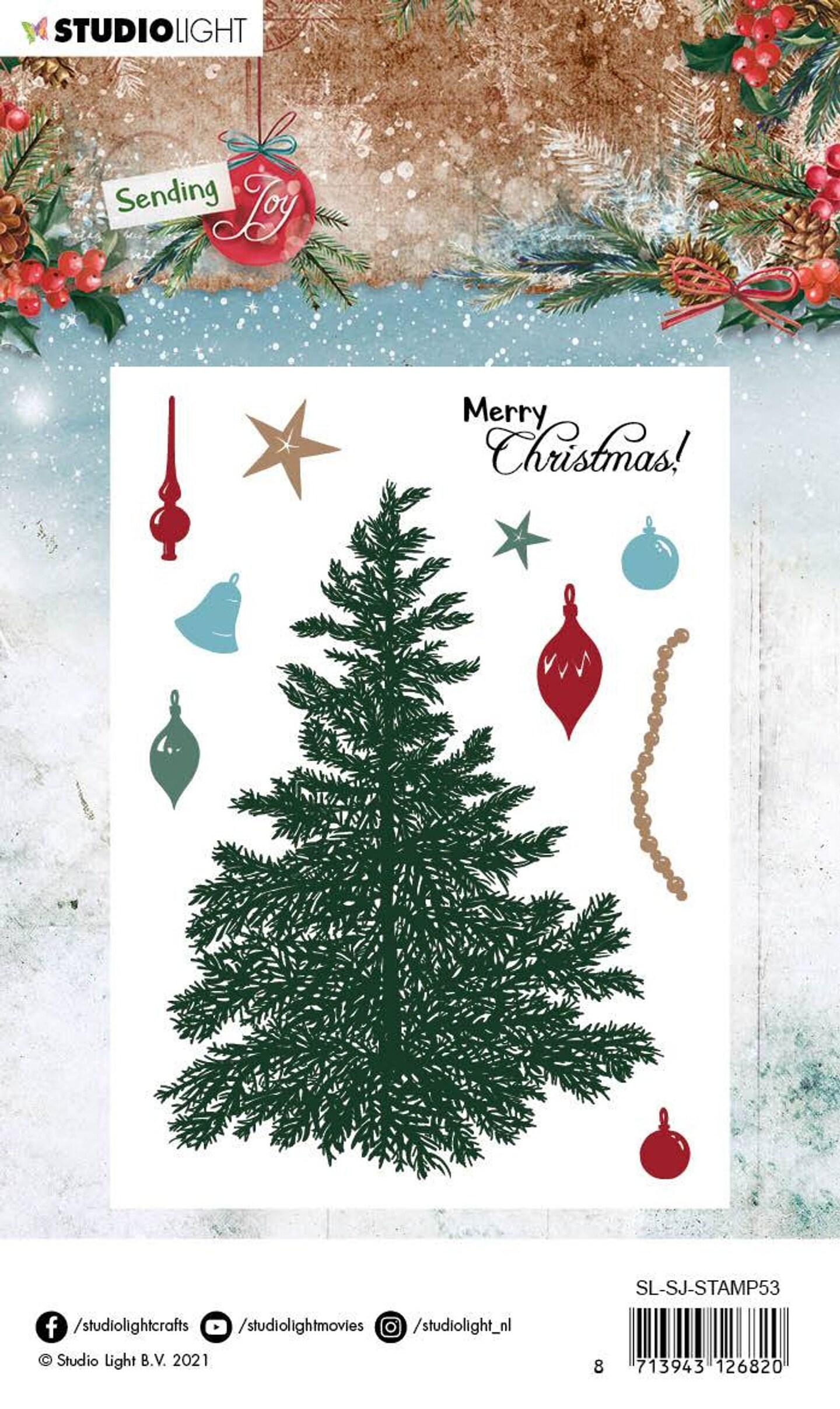 Studio Light SL Clear Stamp Build A Christmas Tree Sending Joy ...