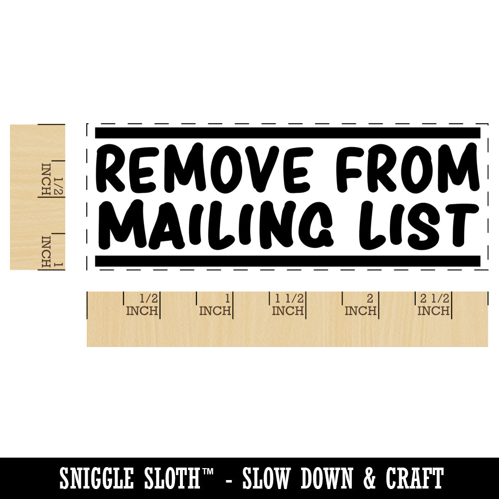 Remove From Mailing List Self-Inking Rubber Stamp Ink Stamper for Business Office