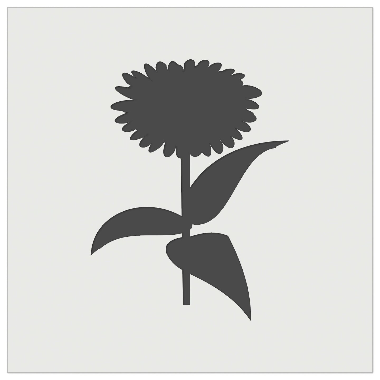 Zinnia Flower Solid Wall Cookie DIY Craft Reusable Stencil