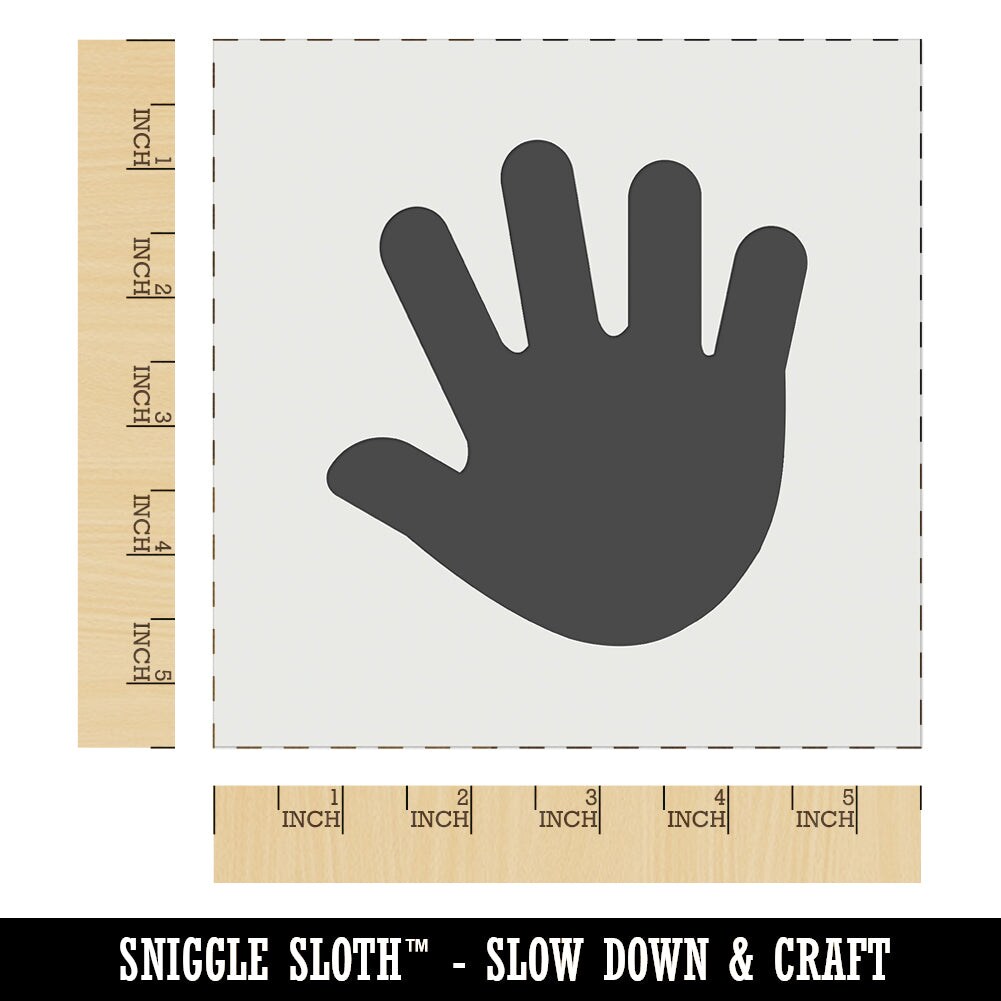 Handprint Solid Wall Cookie DIY Craft Reusable Stencil