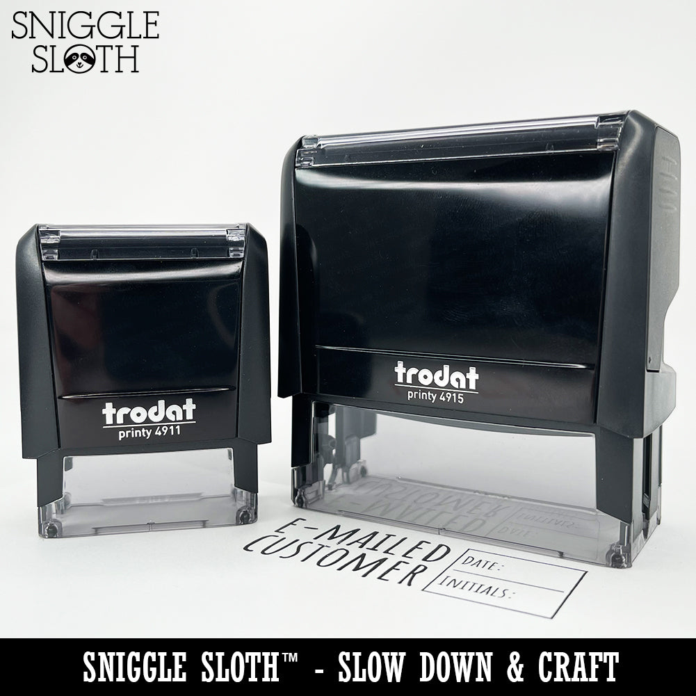 Billed with Blank Space Fill-in Invoiced Self-Inking Rubber Stamp Ink Stamper for Business Office