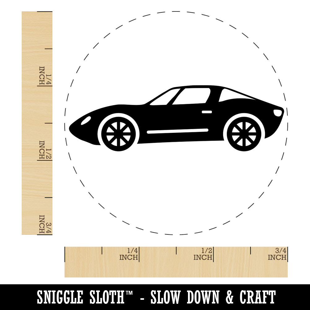 Fast Sports Car Vehicle Self-Inking Rubber Stamp for Stamping Crafting Planners