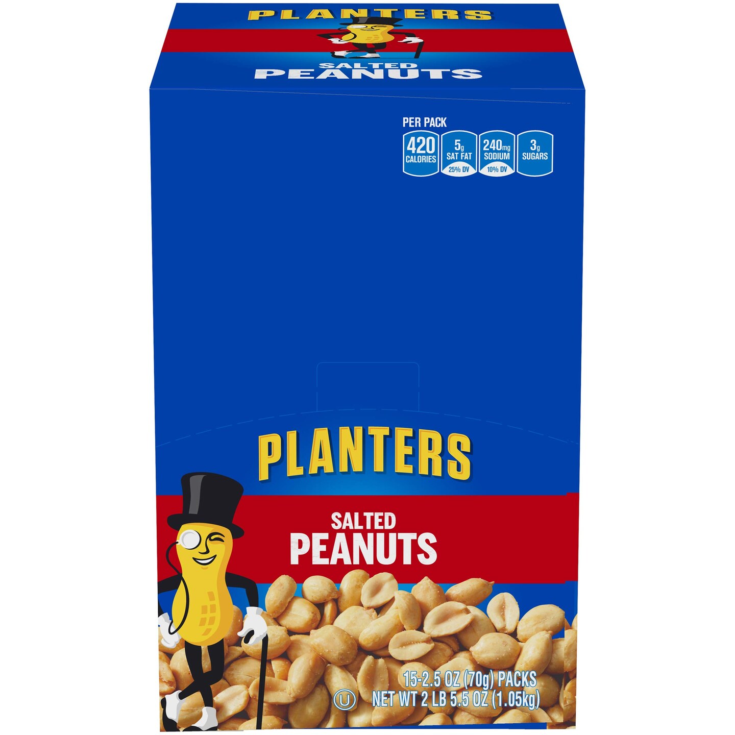 Salted Peanuts, 2.5 oz (Case of 15)