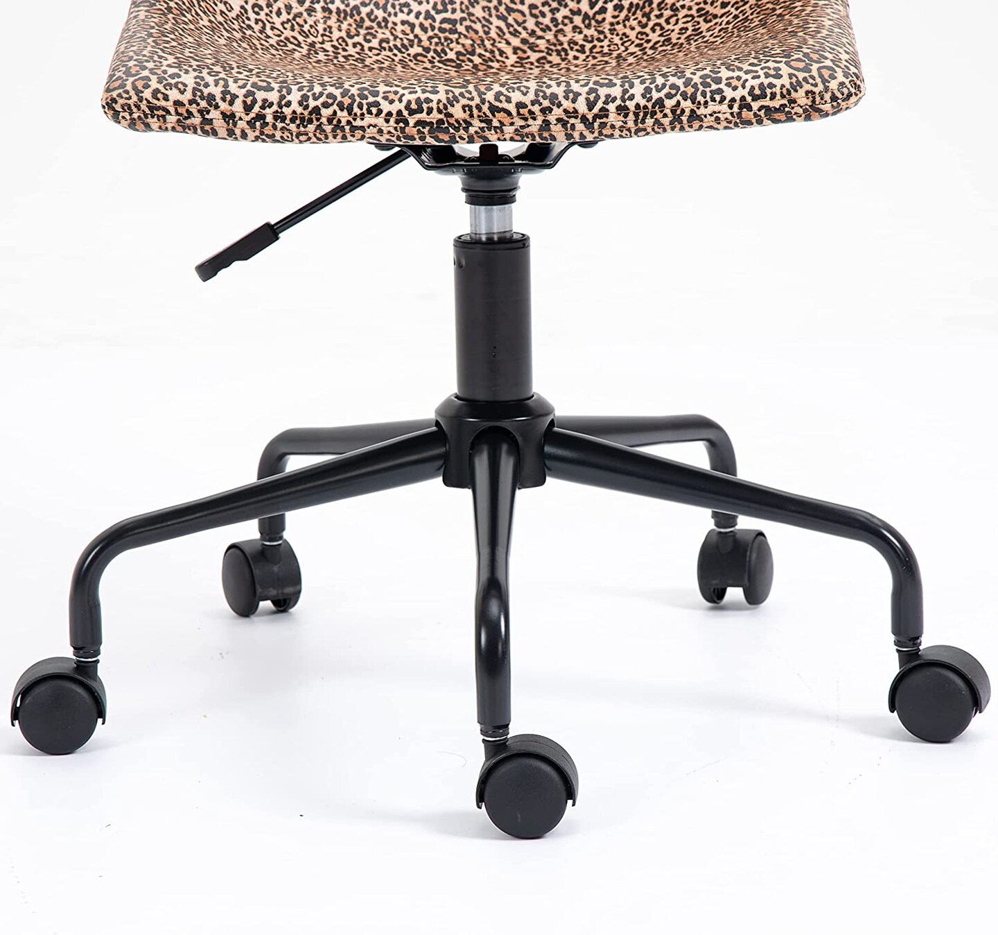 ISL Furnishings InterSpaceLiving Print Desk Chair (Leopard Vinyl/Black)