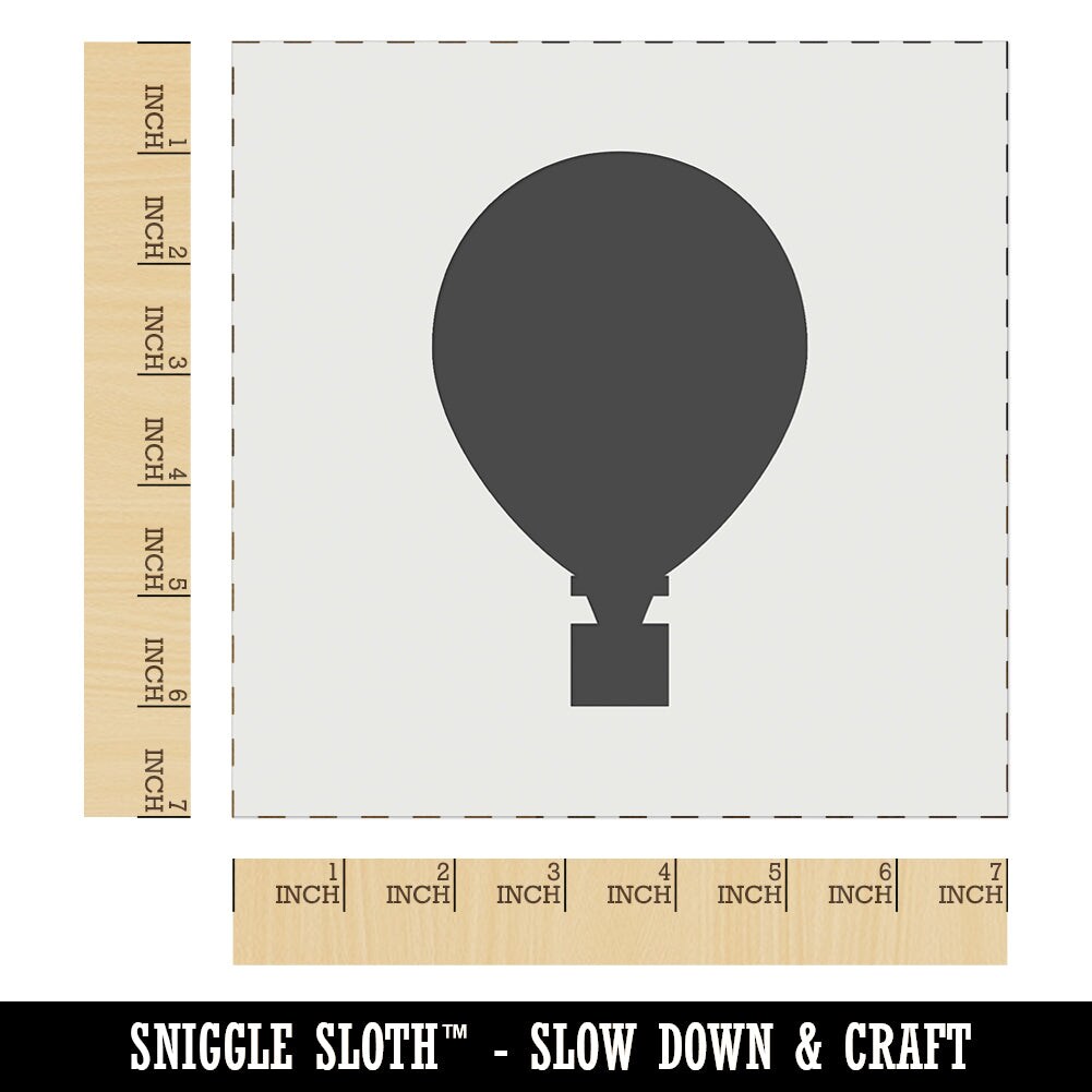 Hot Air Balloon Solid Wall Cookie DIY Craft Reusable Stencil