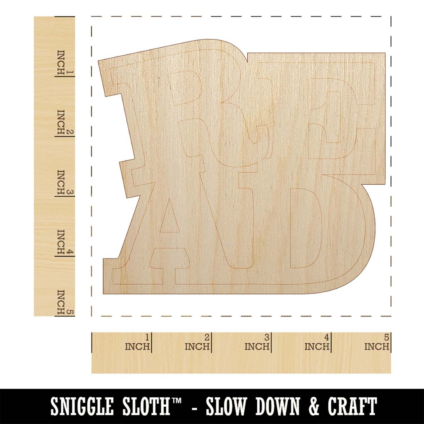 Sloth Face Unfinished Wood Shape Piece Cutout for DIY Craft Projects