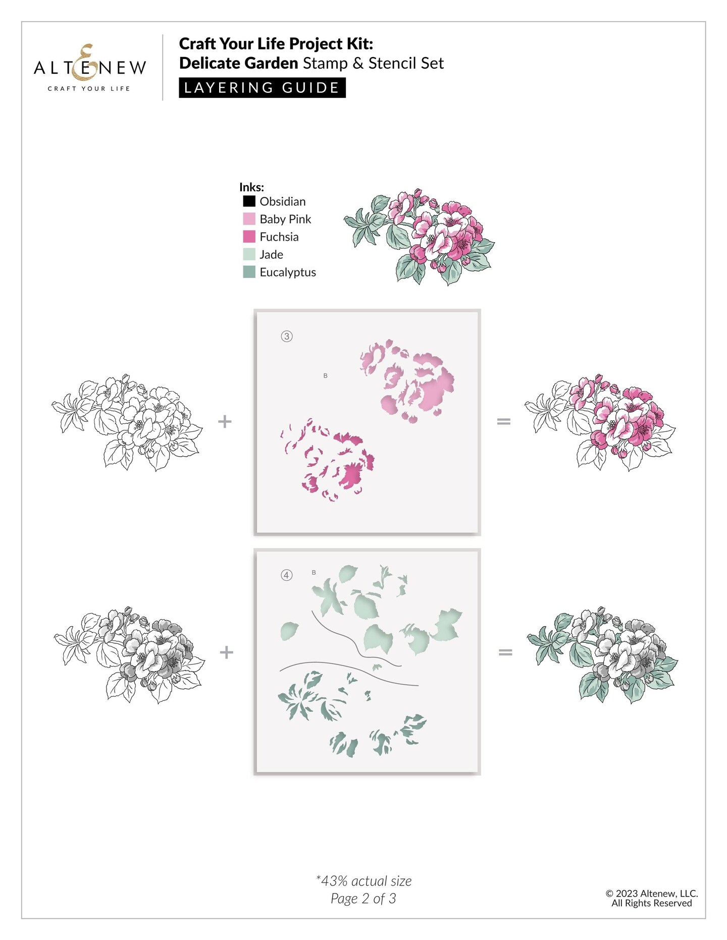 Altenew - Project Kit - Delicate Garden