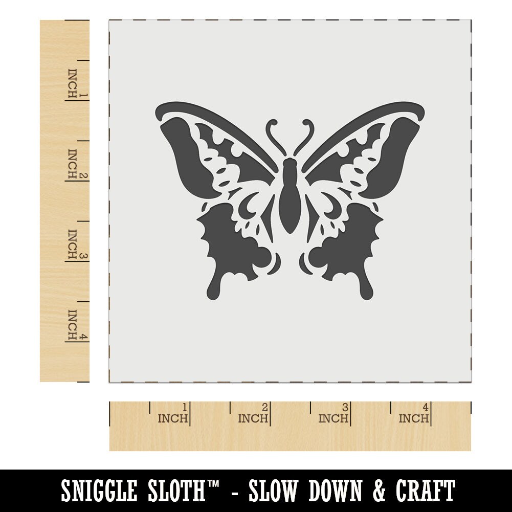 Elegant Swallowtail Butterfly Wall Cookie DIY Craft Reusable Stencil