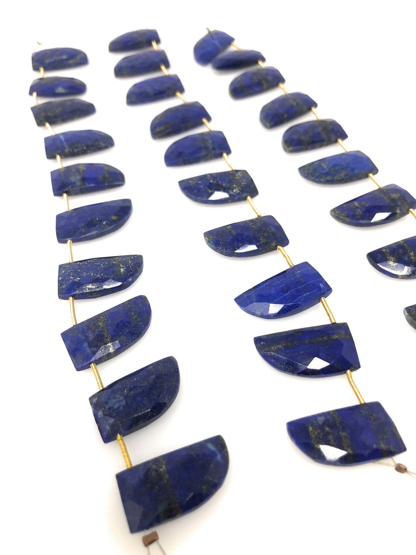 Natural Lapis Lazuli and Genuine Gemstone Beads, Blue - 20x10.5mm - 10 Pieces