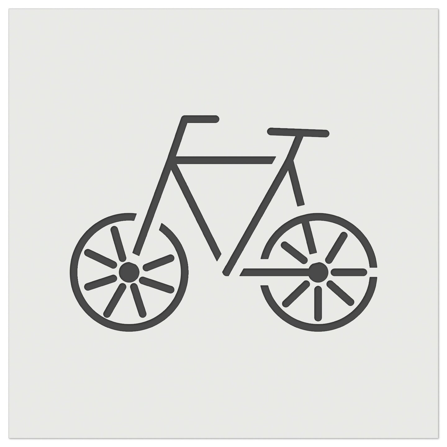 Bike Bicycle Doodle Wall Cookie DIY Craft Reusable Stencil