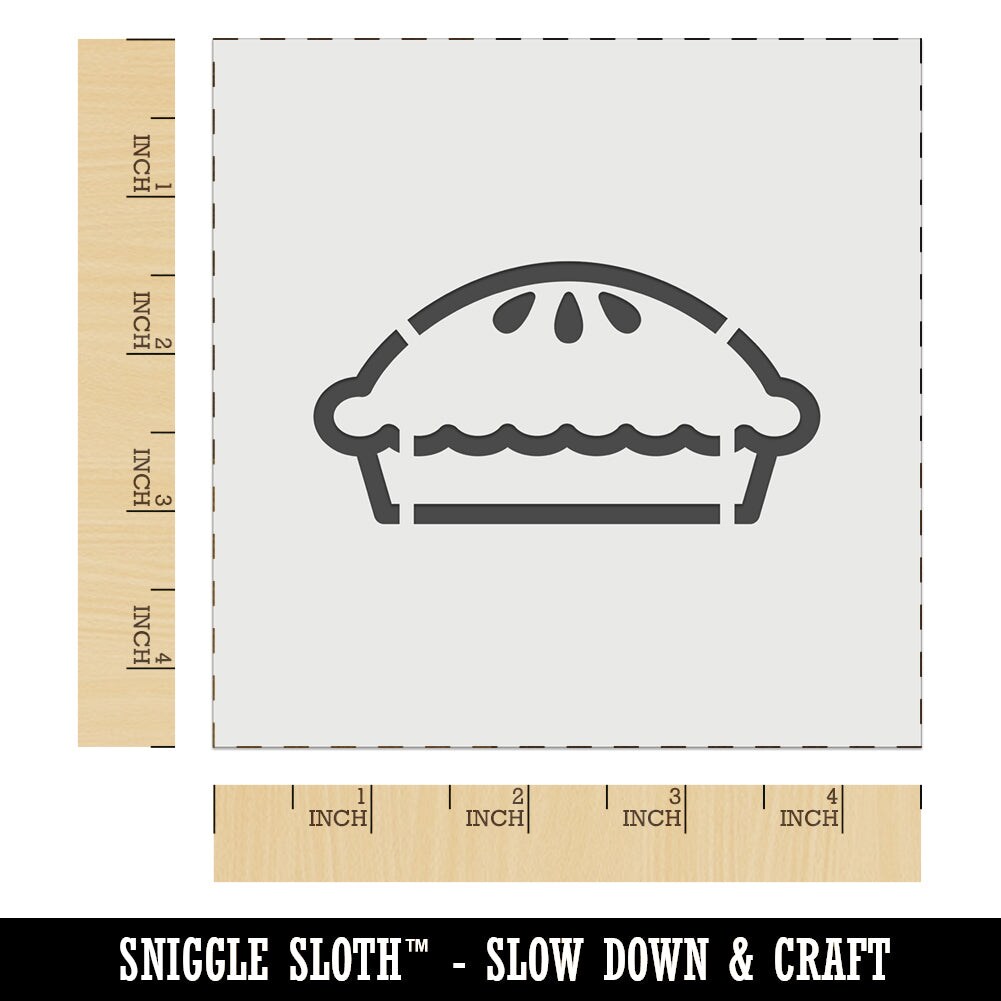 Yummy Pie Wall Cookie DIY Craft Reusable Stencil