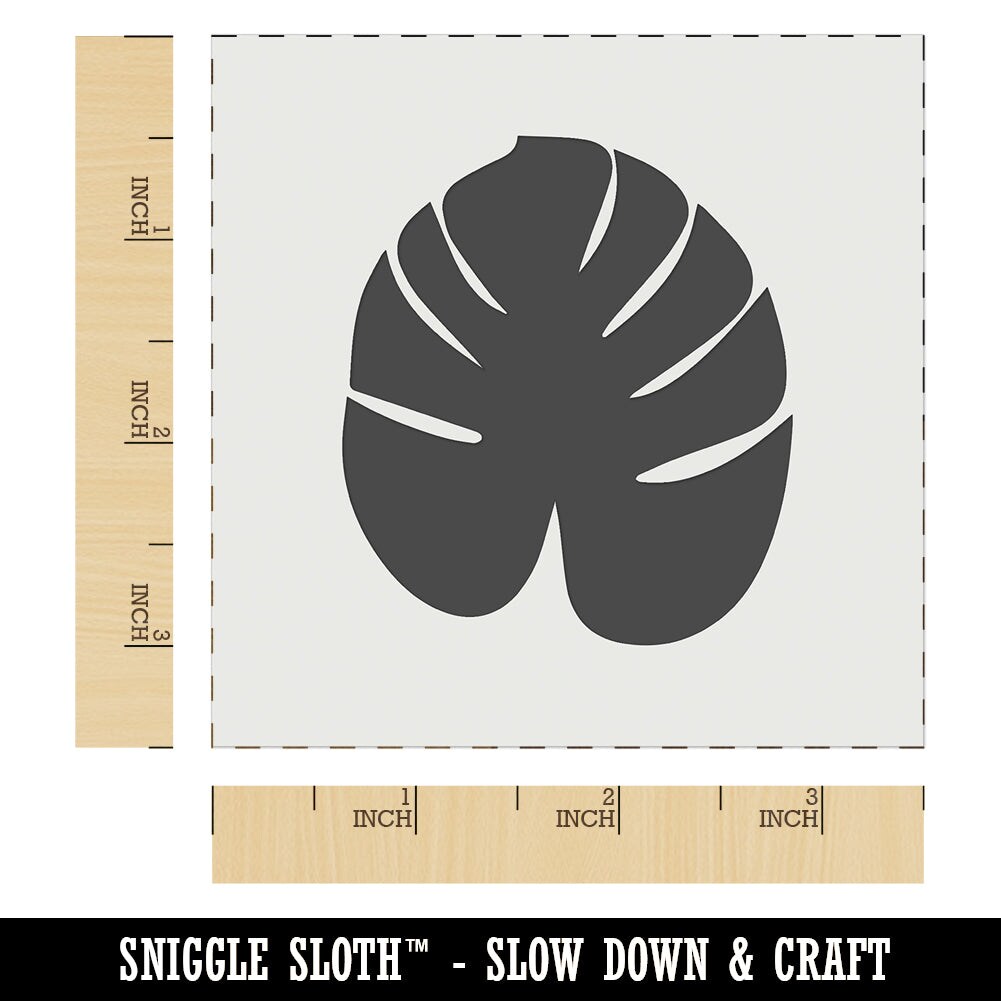 Palm Leaf Tropical Wall Cookie DIY Craft Reusable Stencil