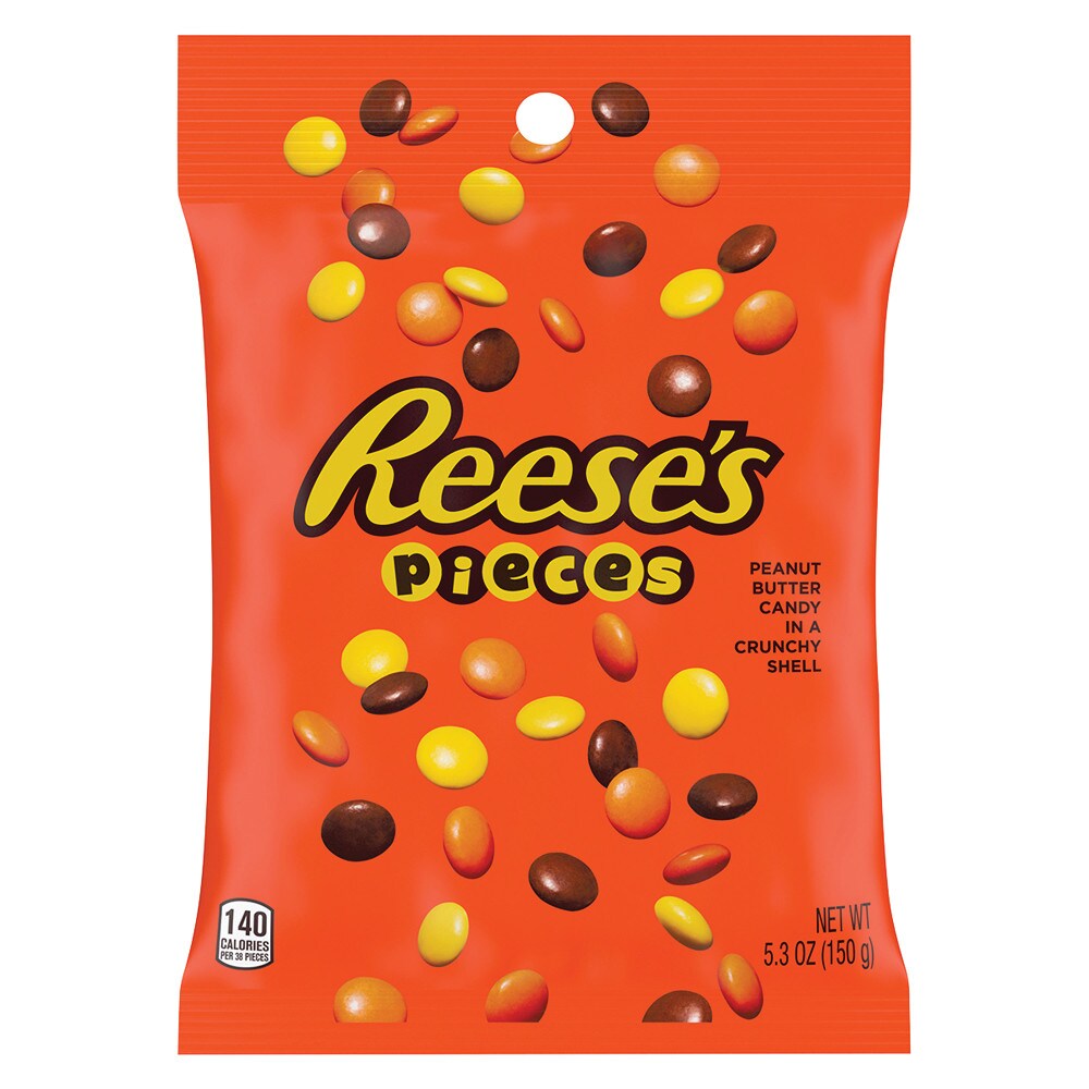 Reese&#x27;s Pieces Candies 5.3oz Peg Bag  (Case of 12)