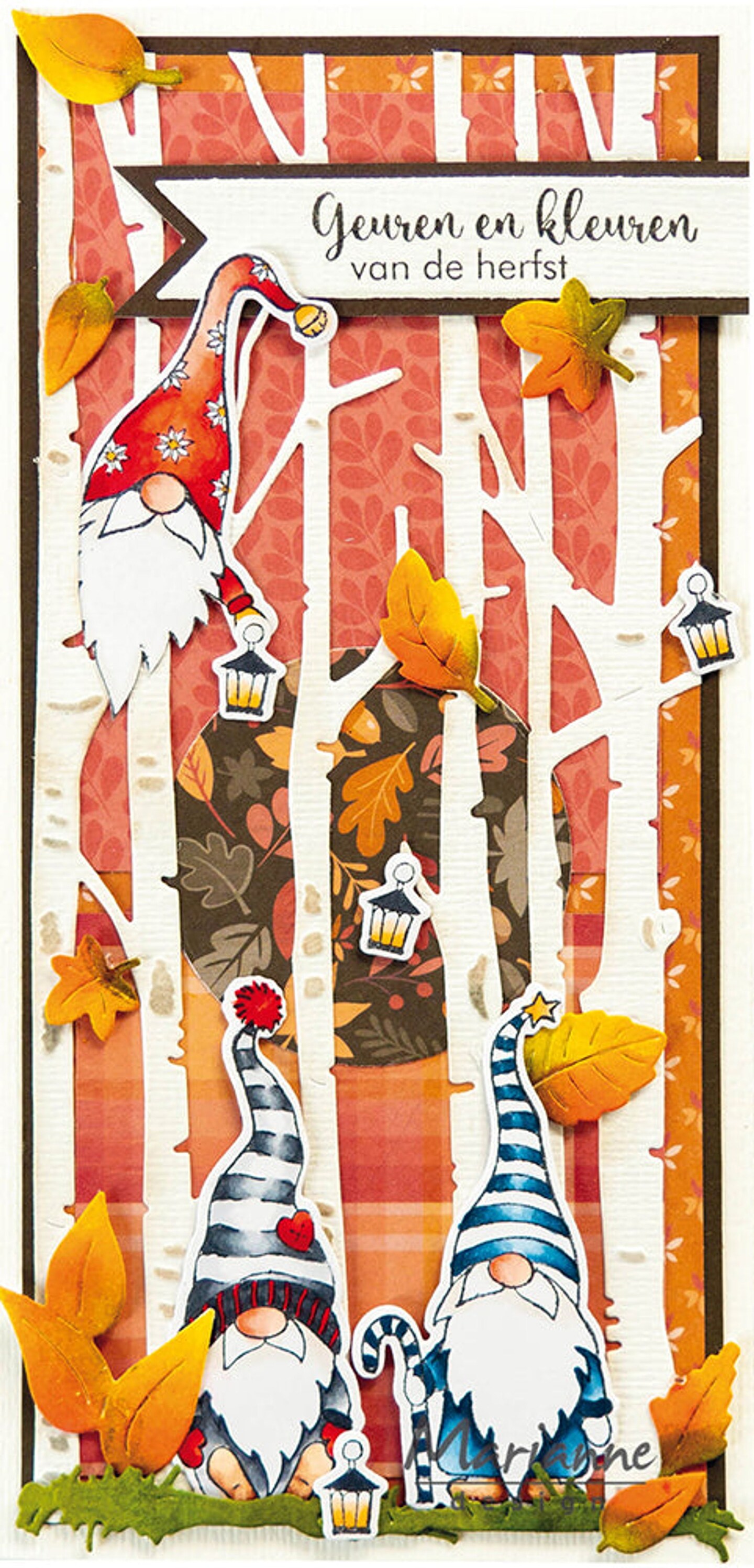 Marianne Design  Clear Stamp &#x26; Die Set - Gnome &#x26; Cane