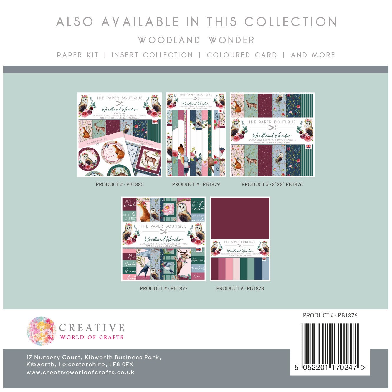 The Paper Boutique  Woodland Wonder 8x8 Paper Pad