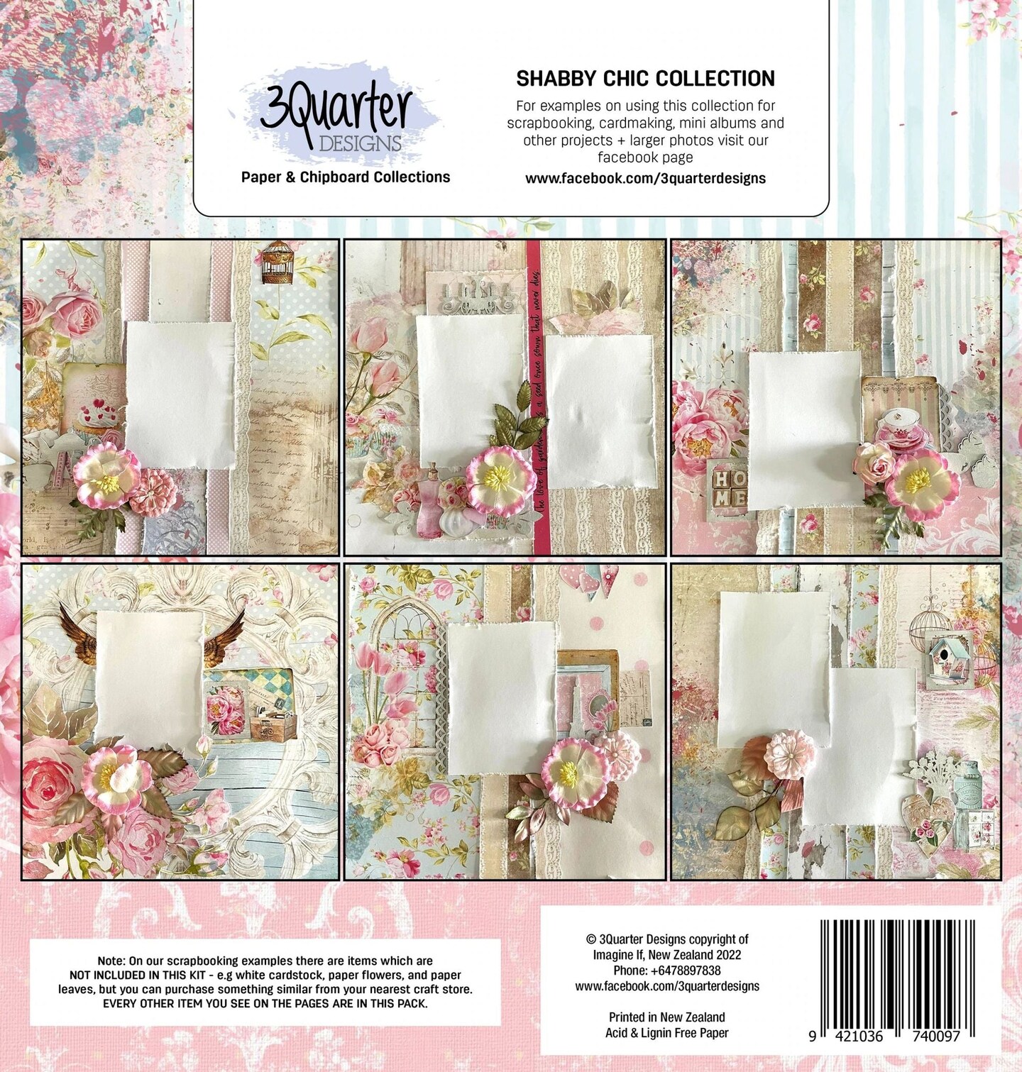 3Quarter Designs  - Scrapbook Collection -  Shabby Cottage