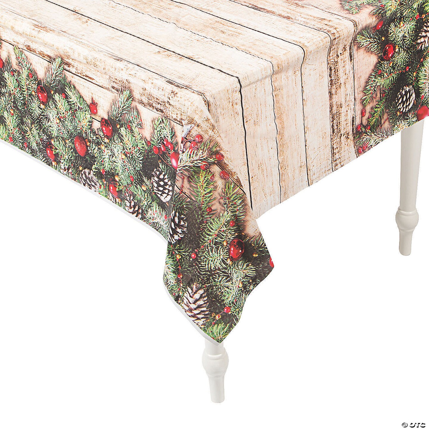 Barnwood Plastic Tablecloth Roll 40&#x22; x 100 ft.