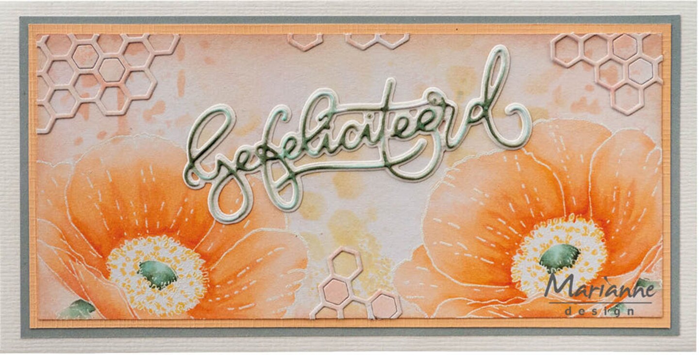 Marianne Design  Tiny&#x27;s Flowers - Anemone Stamp &#x26; Die Set