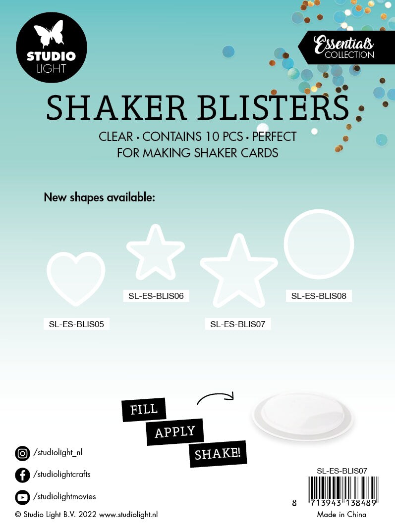 Studio Light SL Shaker Blister Big Star Essentials 90x85x6mm 10 PC nr.07