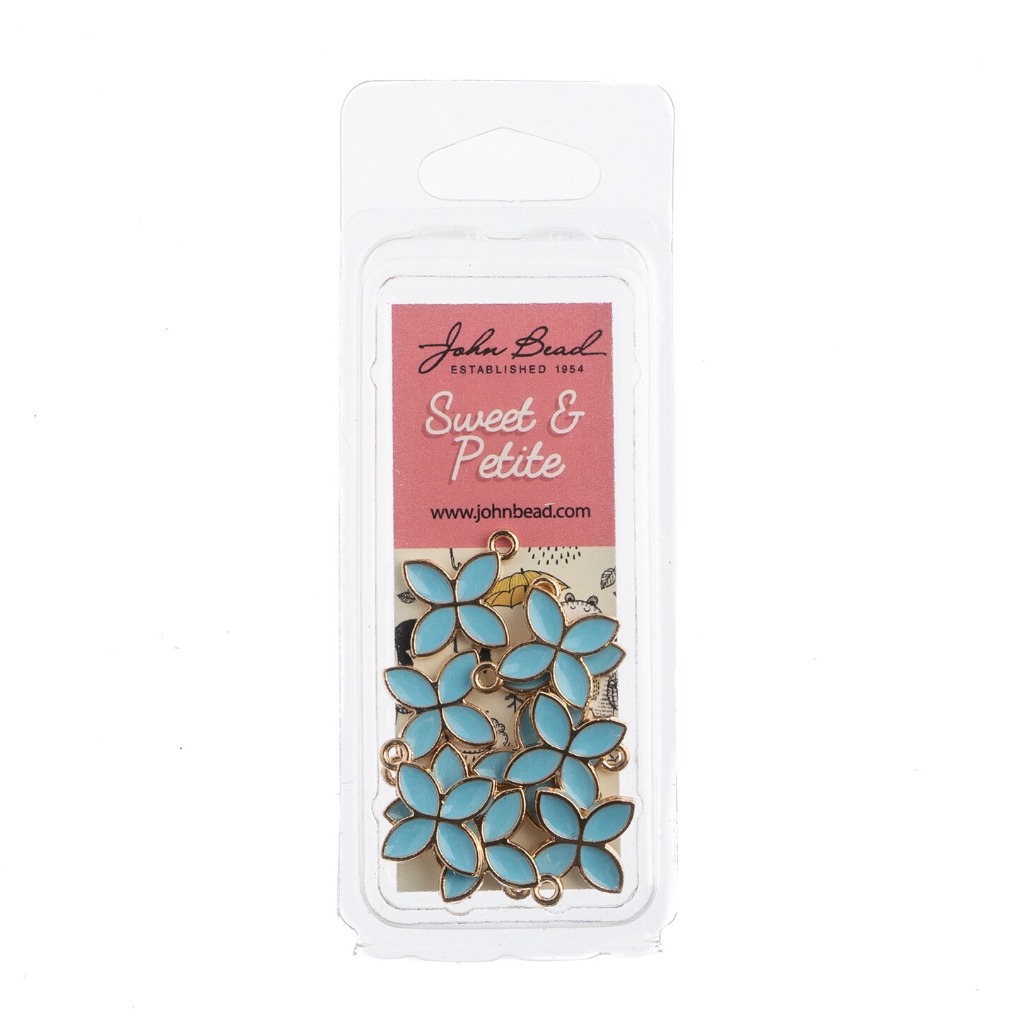 John Bead Sweet &#x26; Petite Four Petals Charms, 10pcs