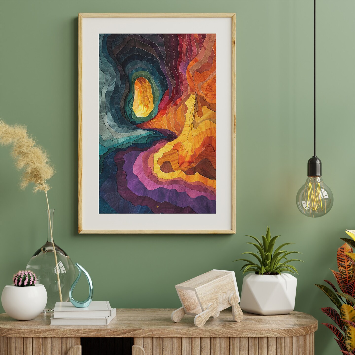 Modern Abstract Art, Office Poster, Home Decor | S34A21