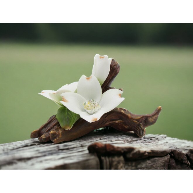 kevinsgiftshoppe Ceramic Dogwood Flower Figurine Home Decor  Mom Farmhouse Kitchen Decor