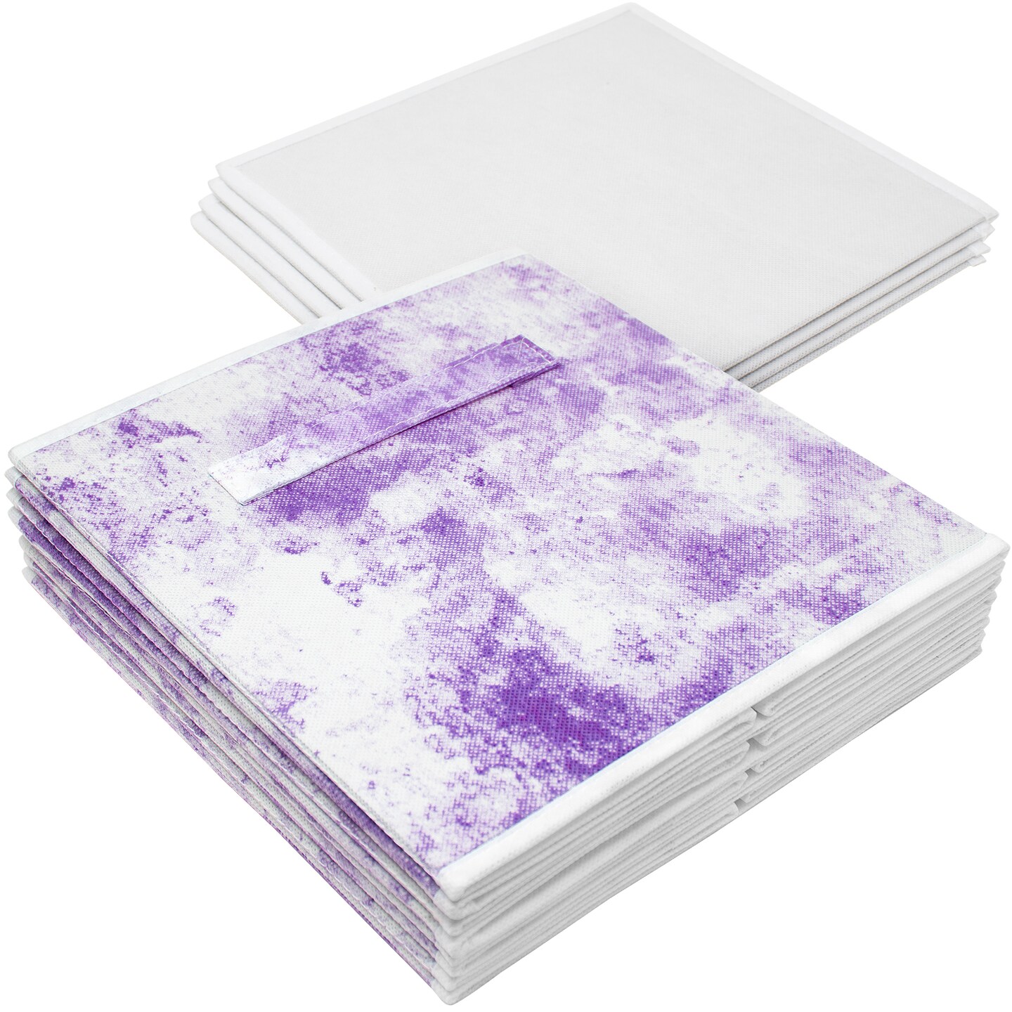 Sorbus Fabric Collapsible Cube Storage Bins Set - Tie Dye 4 Pack