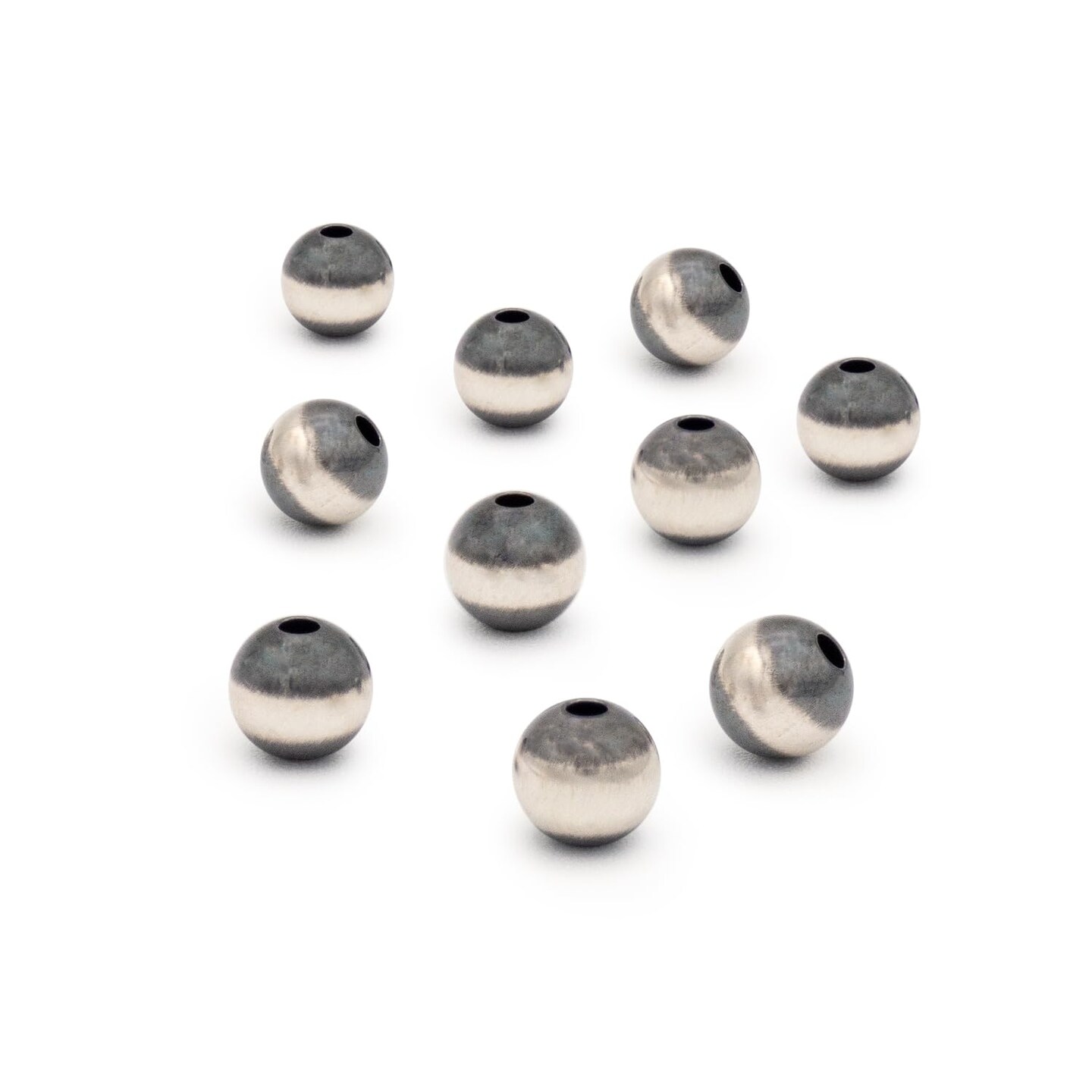 JewelrySupply Sterling Silver Navajo Style Pearl Loose Beads for Crafting and Jewelry Making Bracelets, Necklaces, Earrings, Make Your Own Jewelry