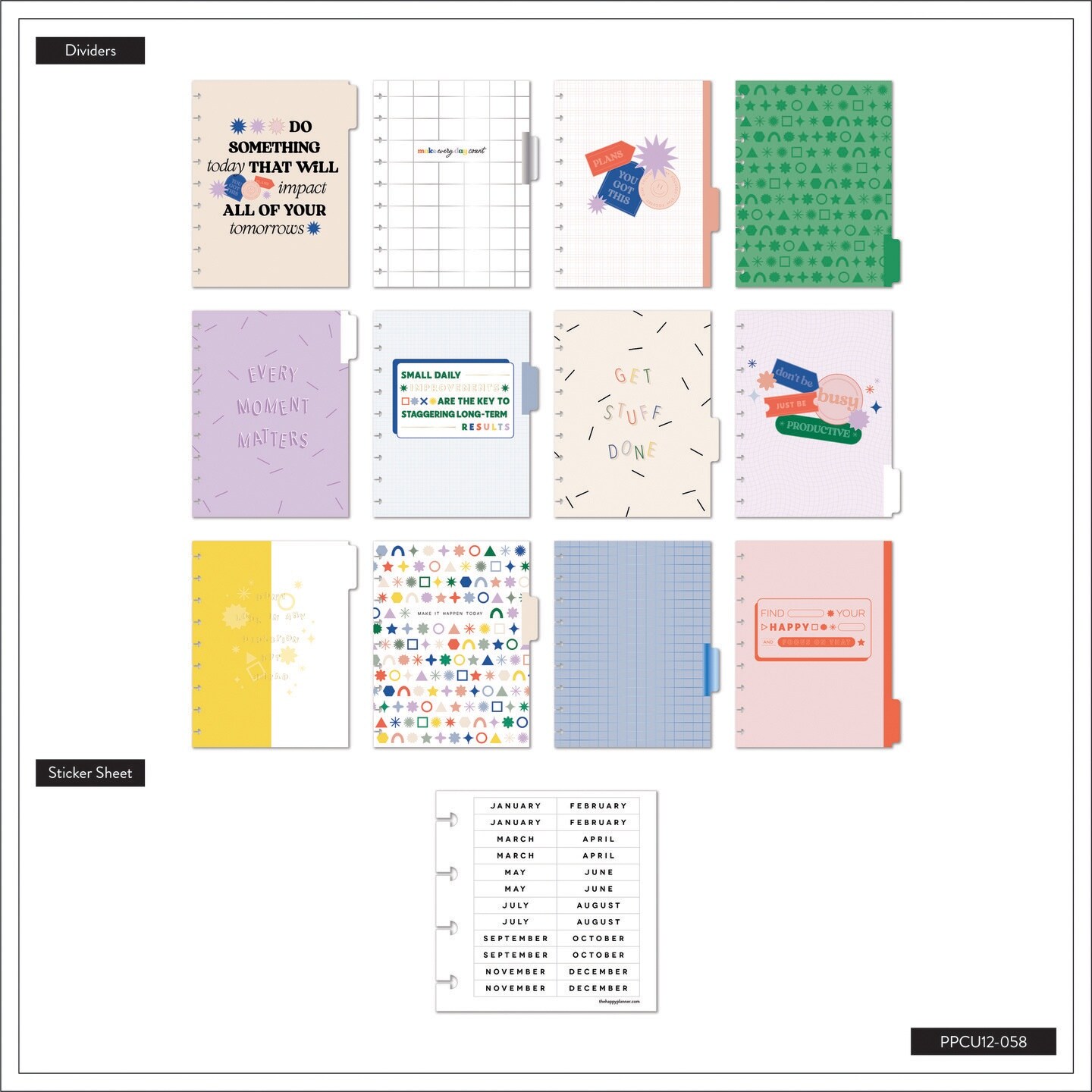 Happy Planner 12-Month Undated Classic Planner-Everybody's Business