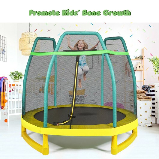 Kids Trampoline with Safety Enclosure Net