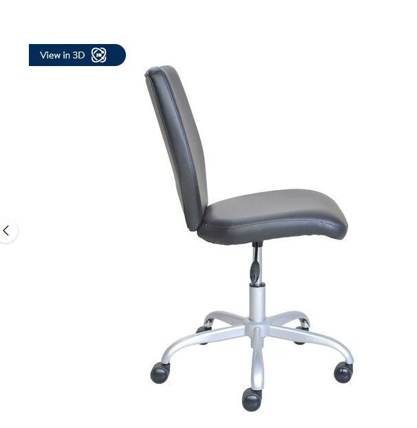 Teenage Task Office Chair: Gray, Ergonomic Computer Office Chair, Small, Adorable Chair with Breathable Mesh Seat for Students, Lumbar Support