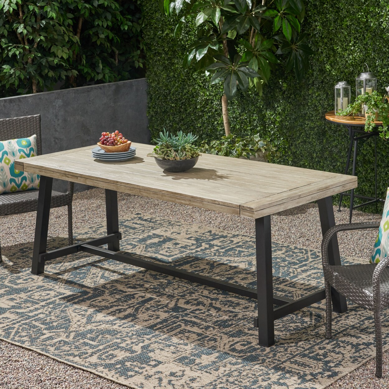 GDFStudio Beau Outdoor Eight Seater Wooden Dining | Michaels