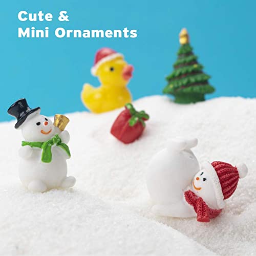 Sooez Mini Christmas Ornaments, Set of 24 Cute Miniature Resin Christmas Tree Ornament Figures Advent Calendar&#xA0;Fillers, Durable &#x26; Well-Crafted 3-D Figurines with Gold Loops for Easy Hanging
