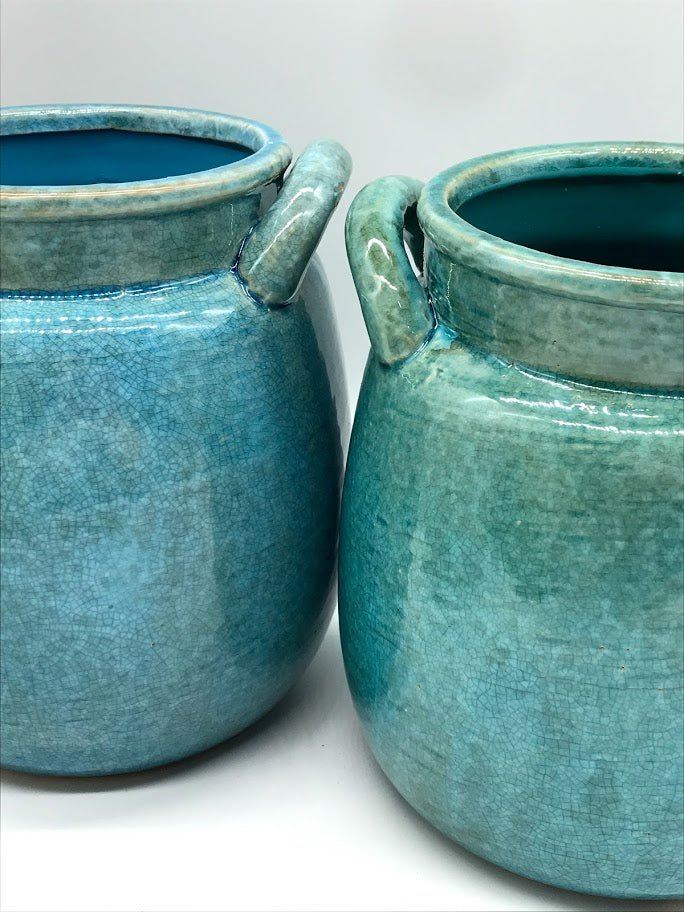 Ceramic Jar Crock Planter - Medium WATER