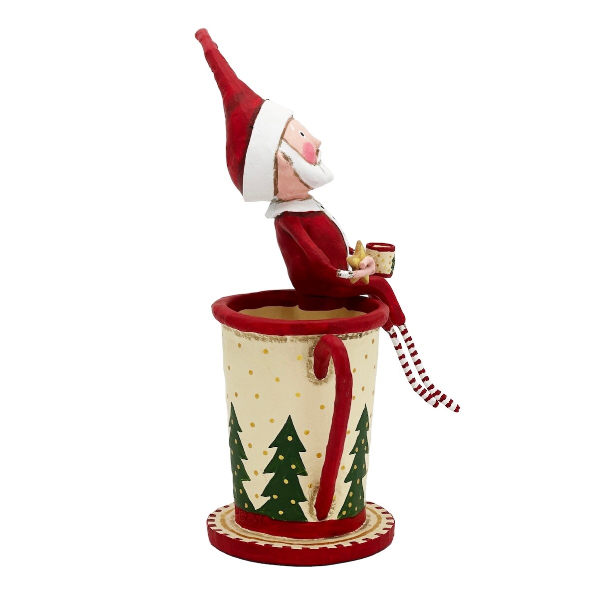 Lori Mitchell Christmas Collection: Cocoa and Cookies Santa Figurine